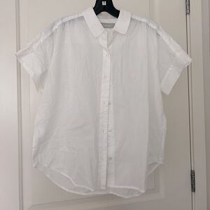 NWOT everlane short sleeve white button-down